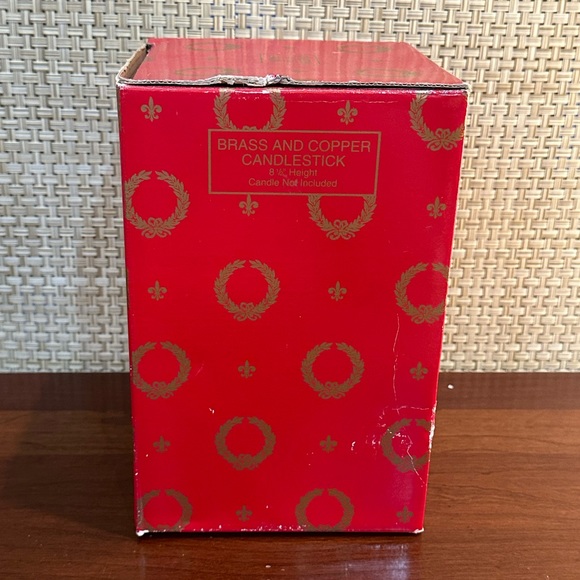 🎄🌟2xHP🌟VTG 1990s Copper & Brass Angel Candlestick Holder Home For Holidays - Picture 10 of 13